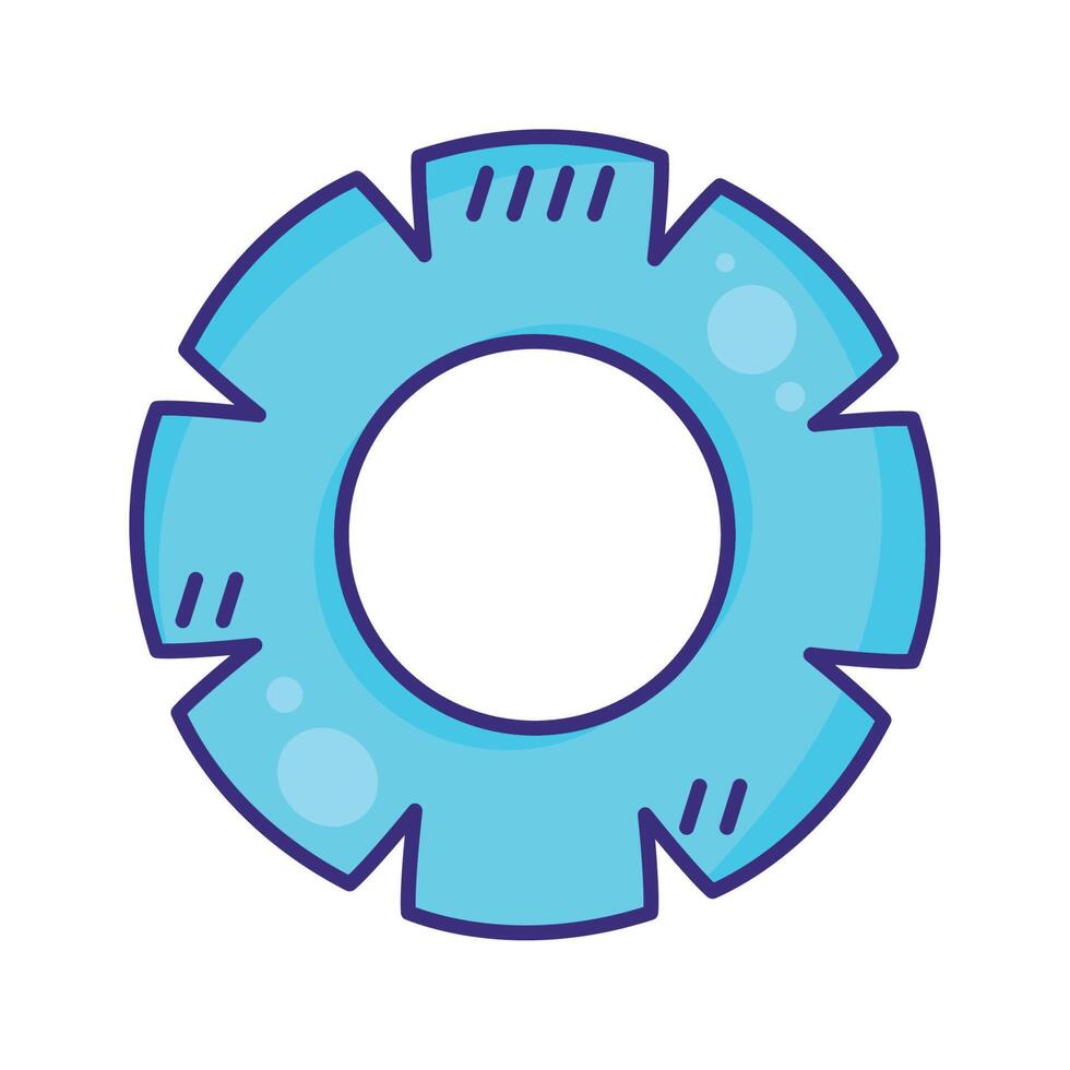blue gear cog machine vector
