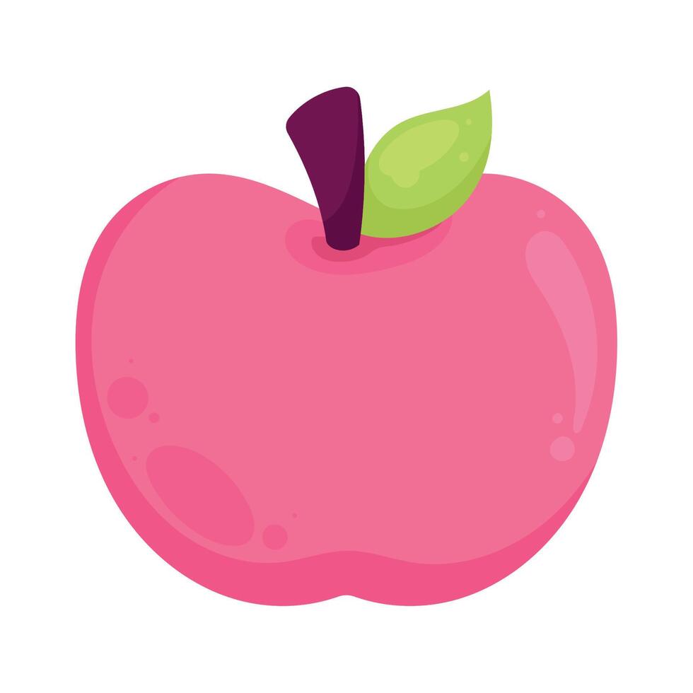 apple fresh fruit vector