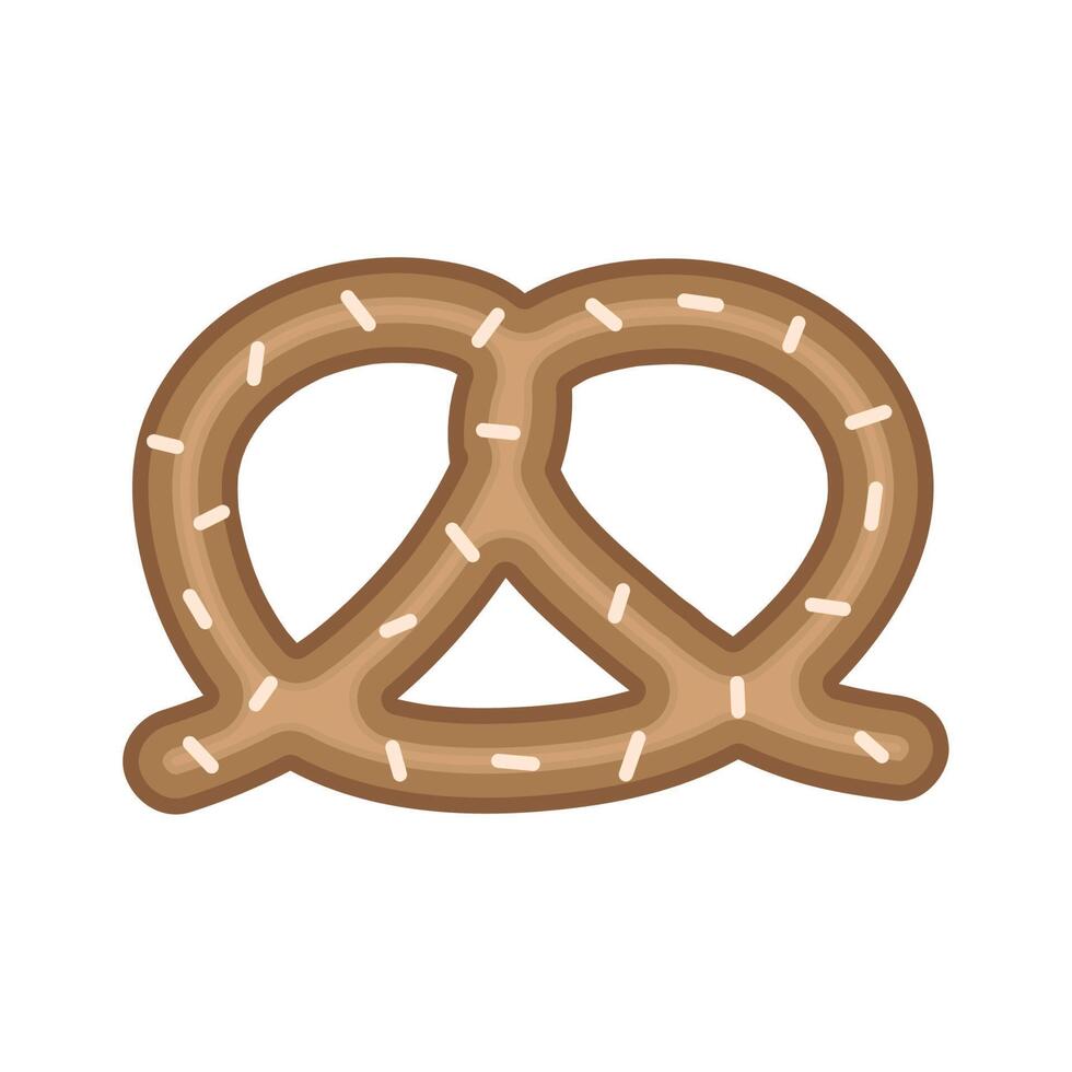 pretzel pastry product vector