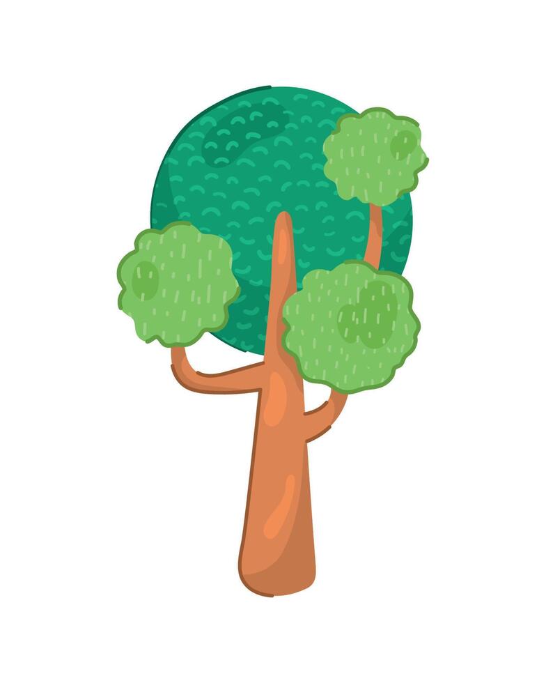 planta de árbol ecológica vector