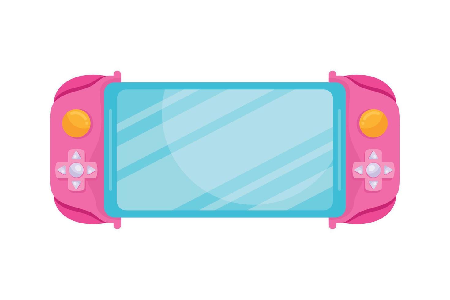 pink video game console portable vector