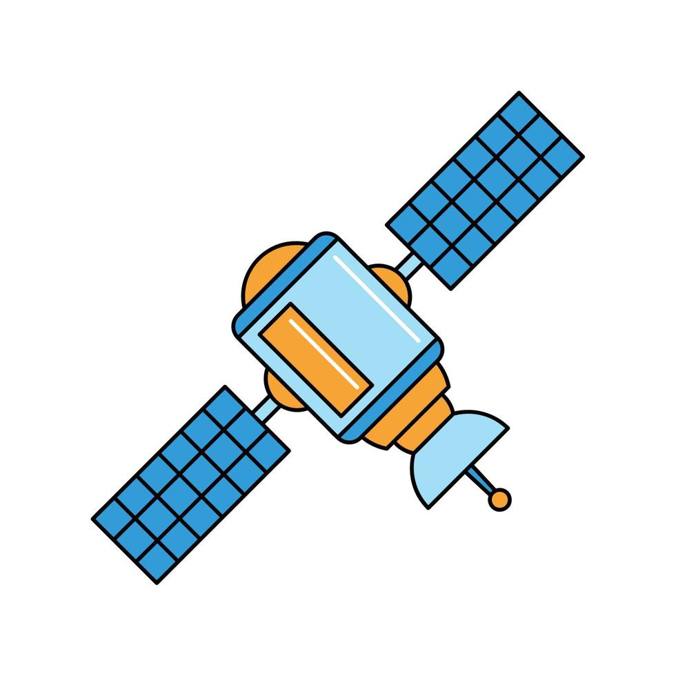 satellite space outer vector