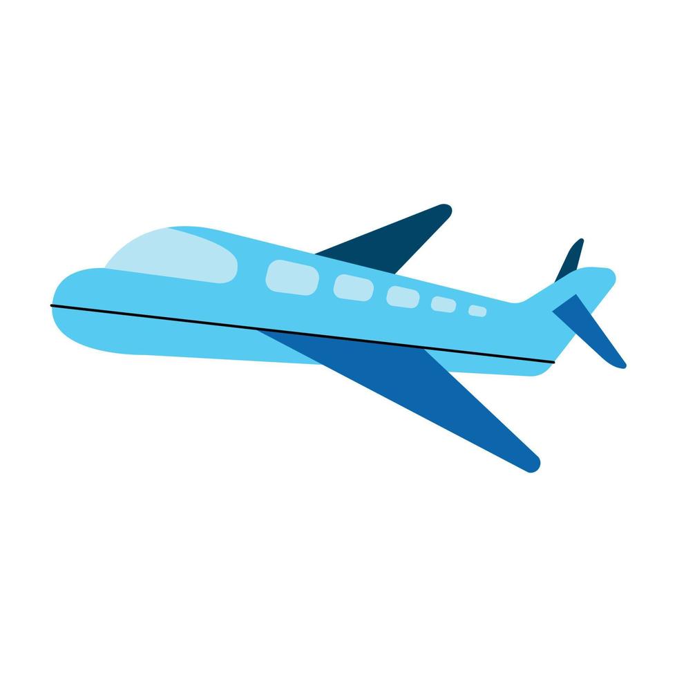 airplane flying travel vector