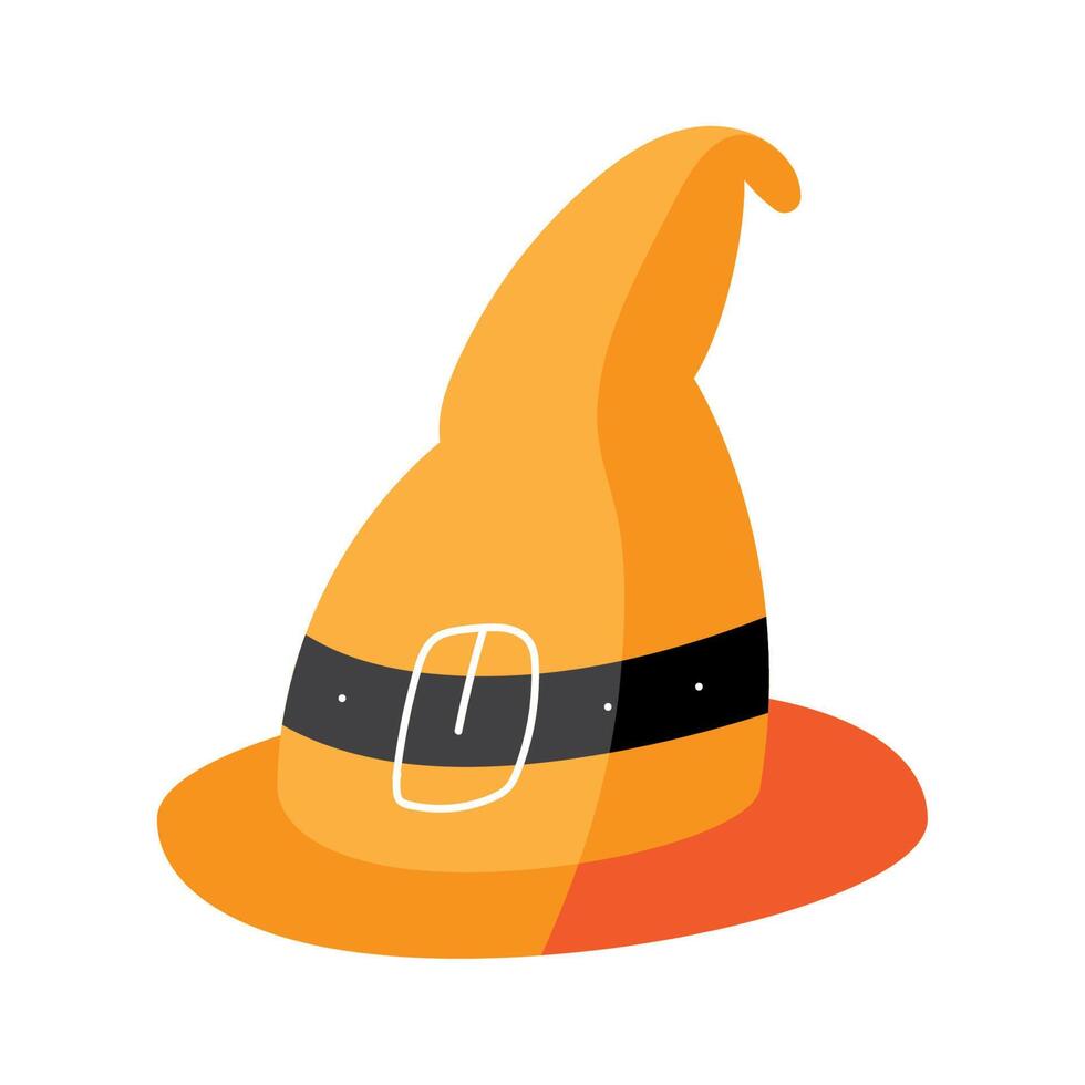 halloween witch hat vector