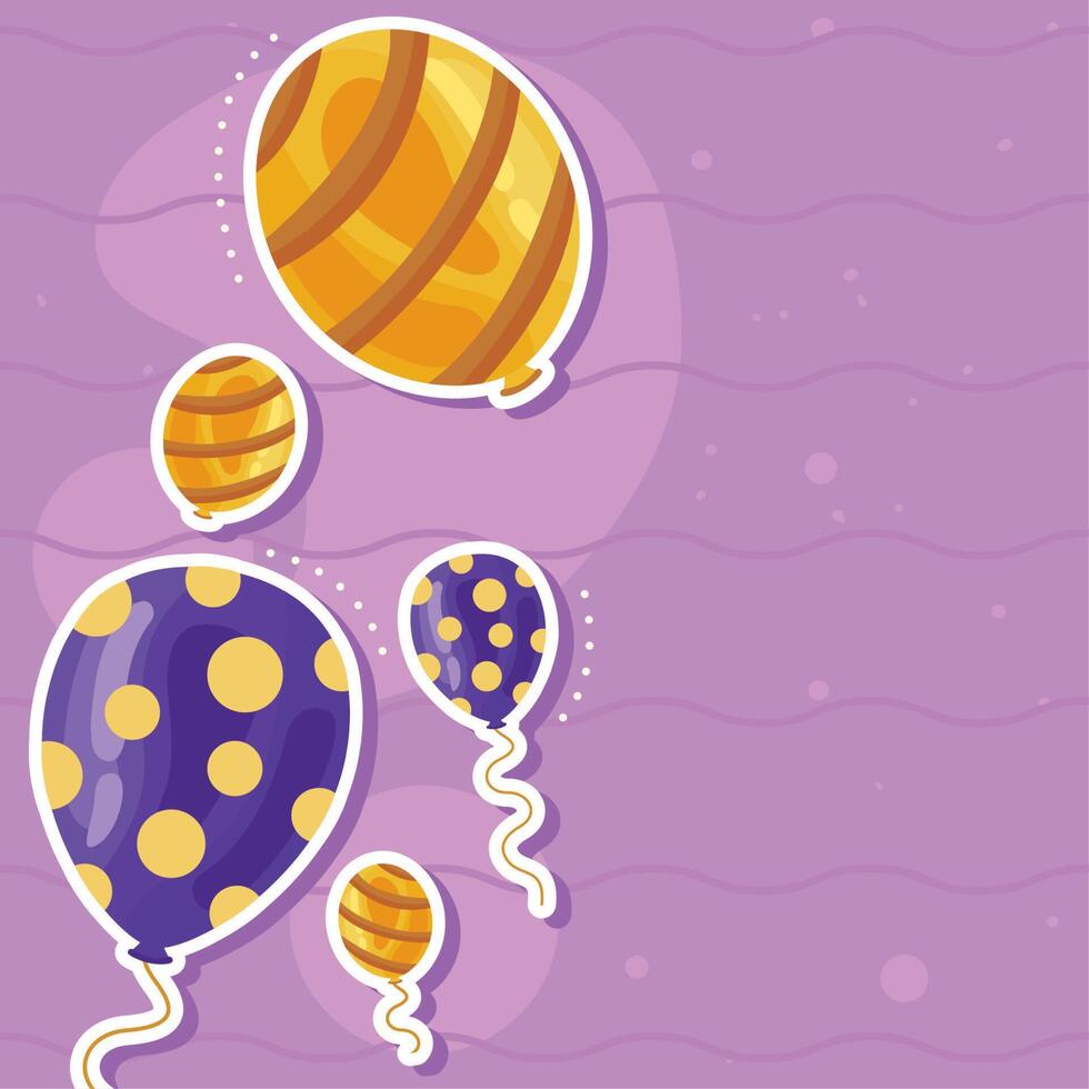 party balloons helium floating vector