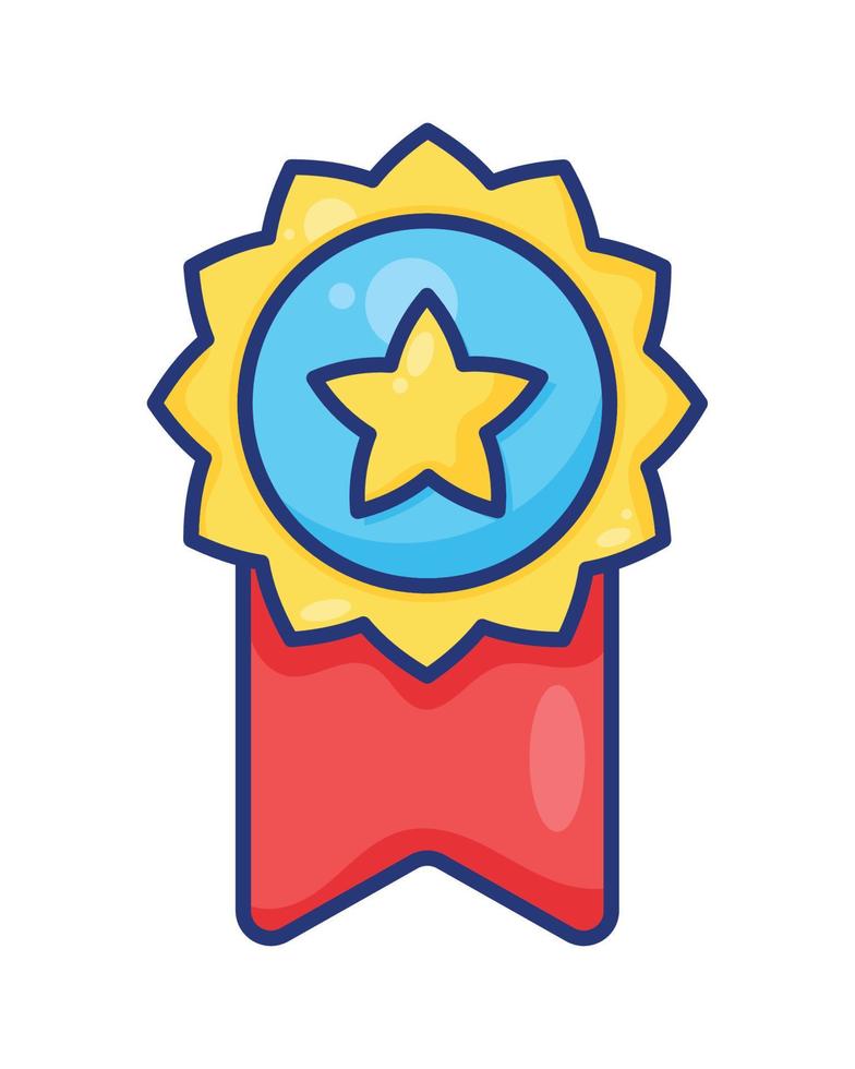 medal with star vector