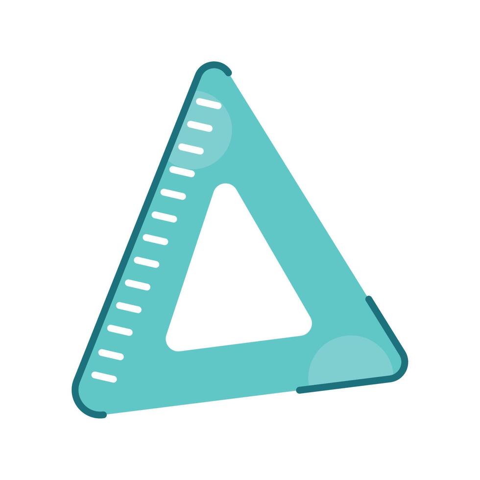 triangle rule school supply vector