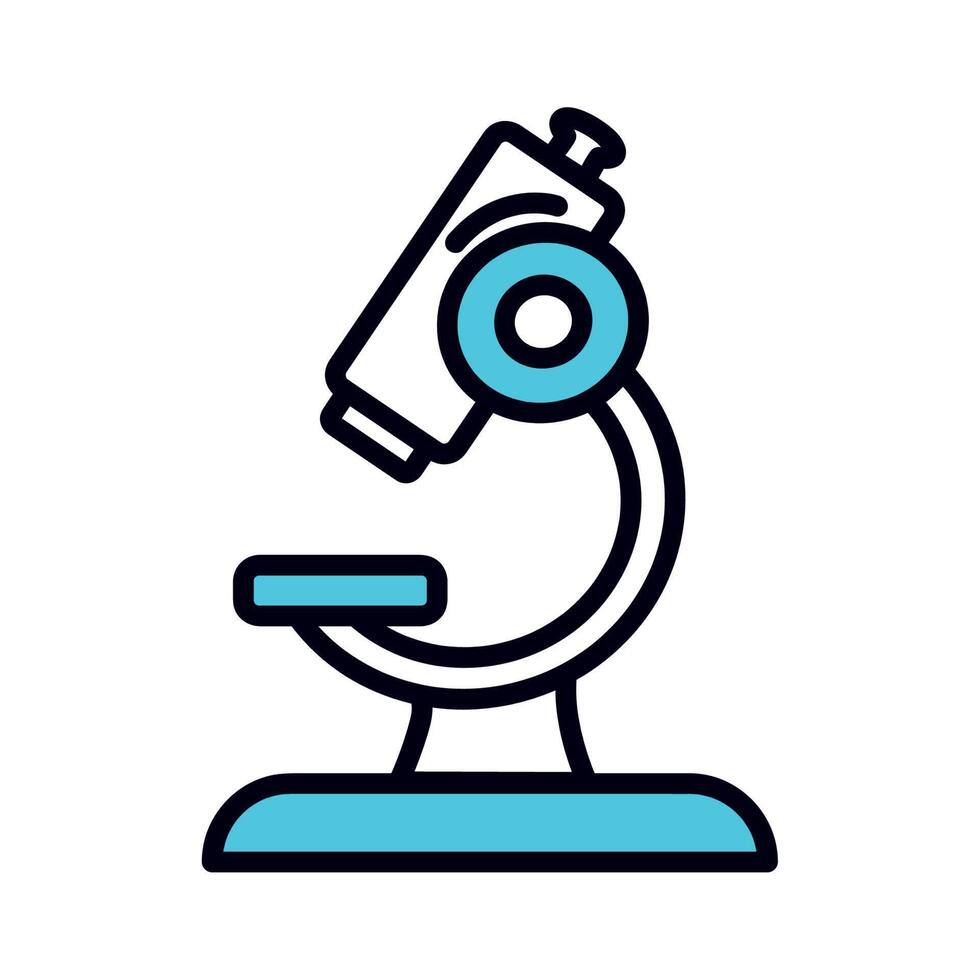 microscope science icon vector