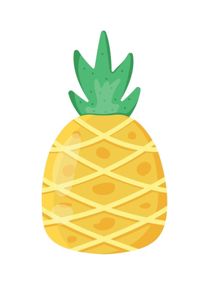 fresh pineapple fruit vector