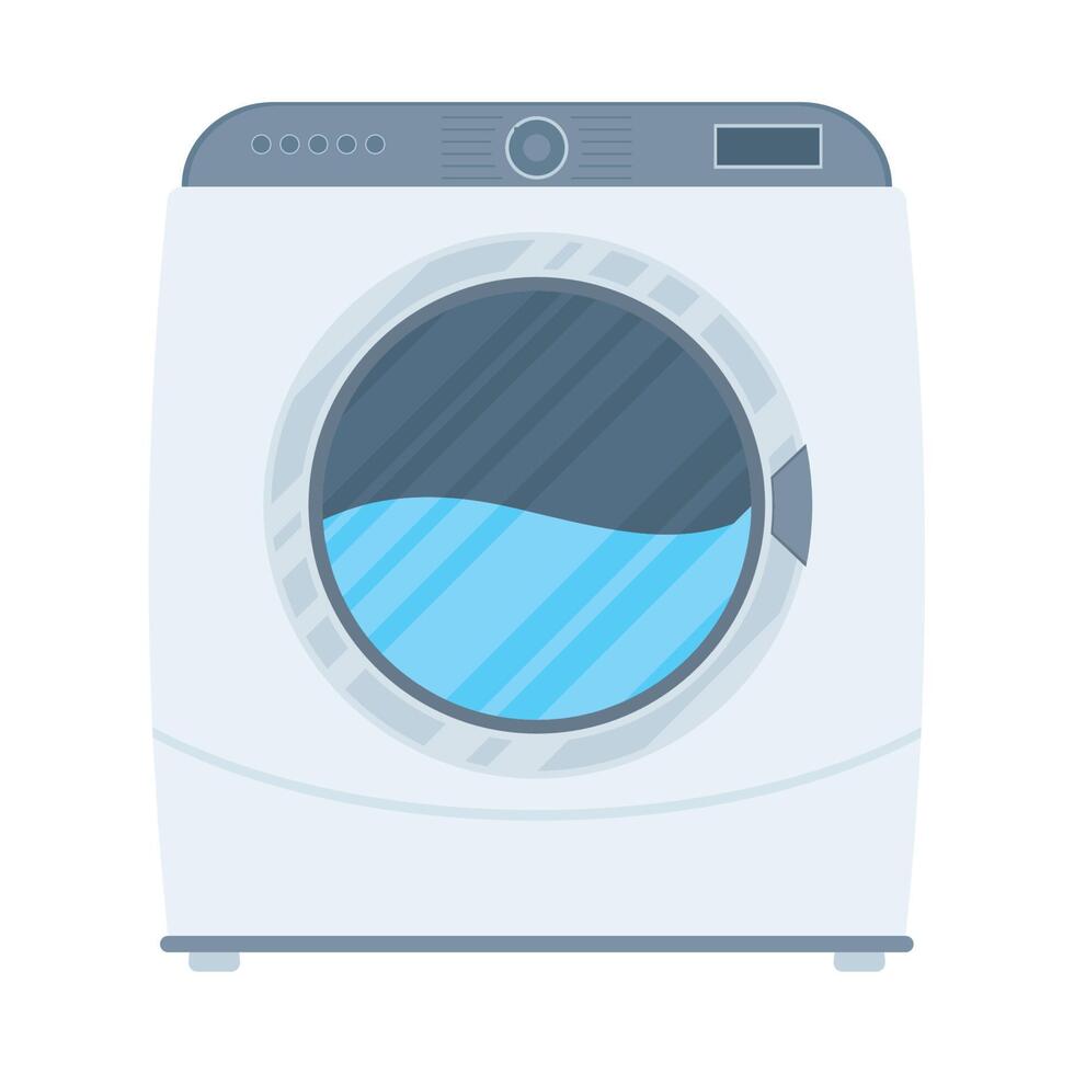 washing machine with water vector