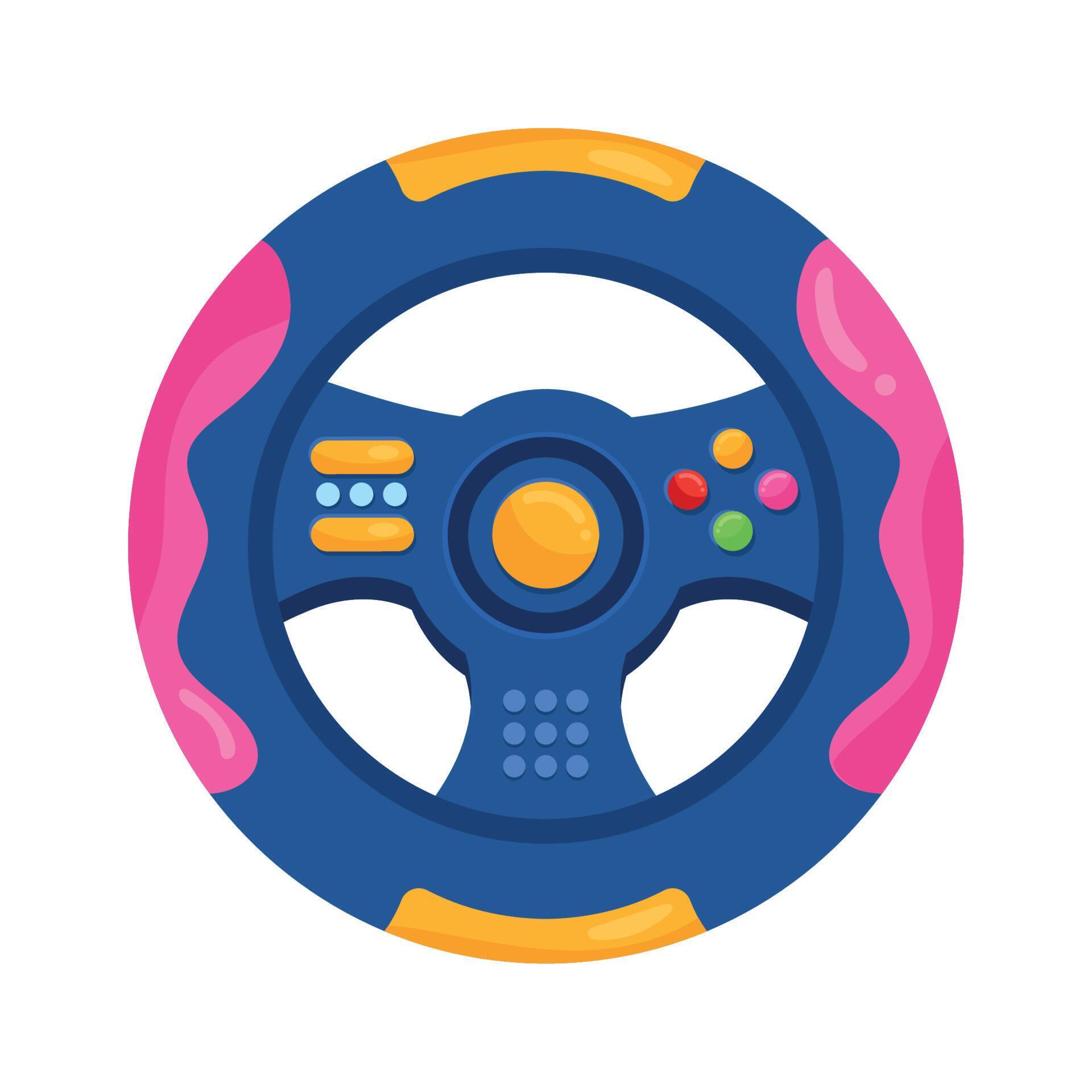 car wheel control game 11453793 Vector Art at Vecteezy