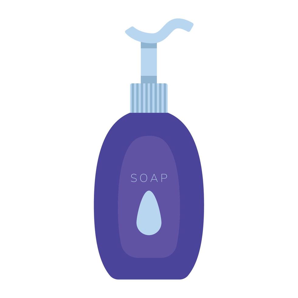 soap liquid in bottle vector