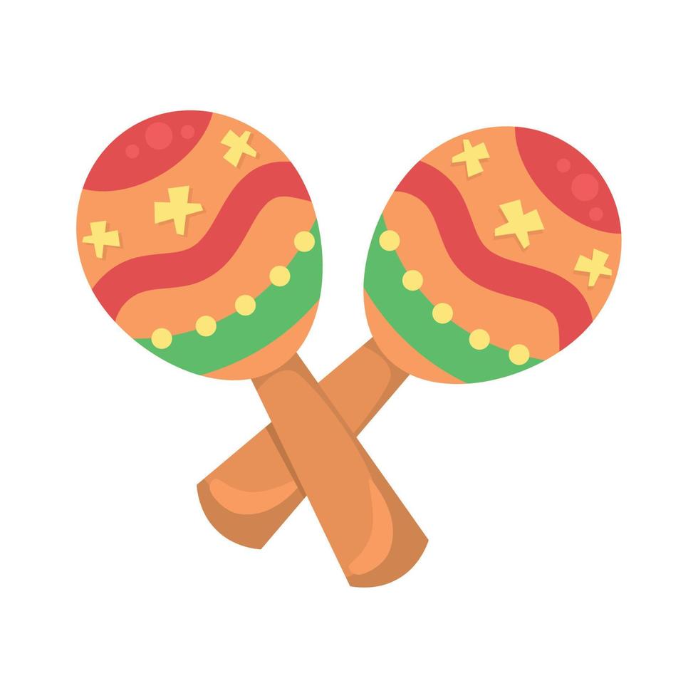 maracas musical instrument vector