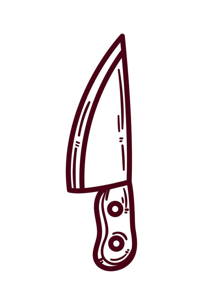 knife kitchen utensil vector