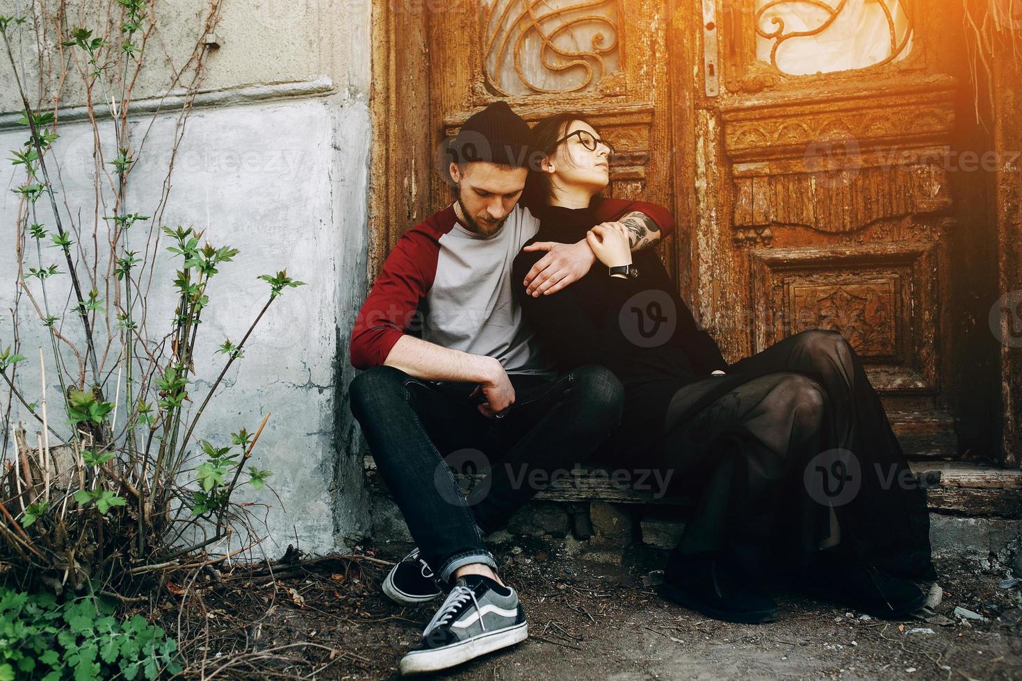 Young beautiful couple photo