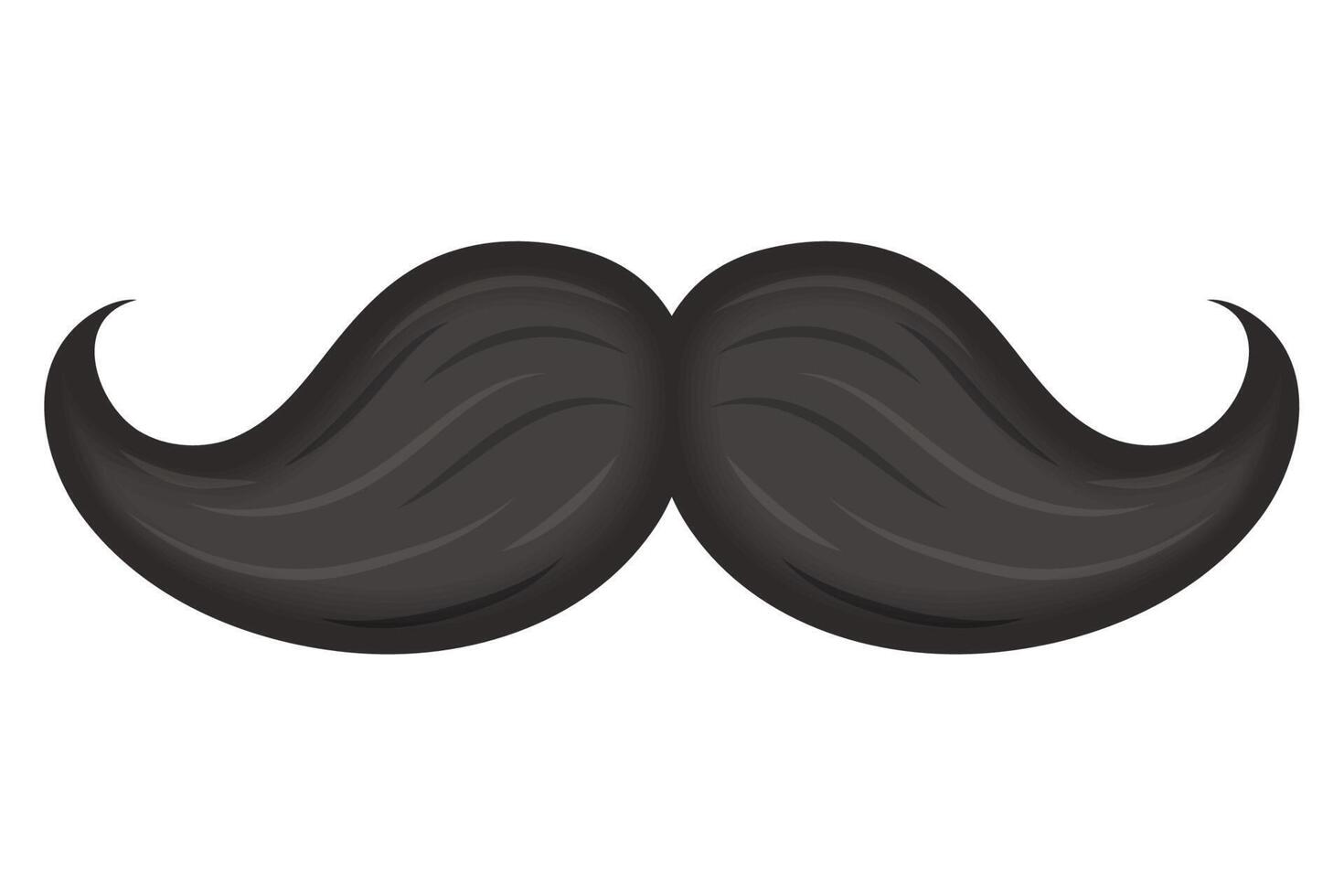 mustache macho accessory vector