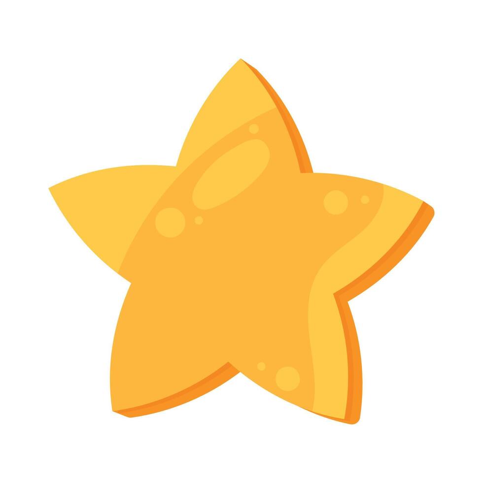 golden star decoration vector