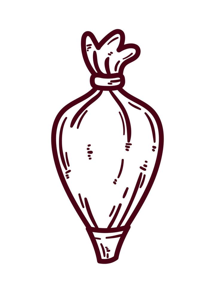 pastry bag kitchen utensil vector