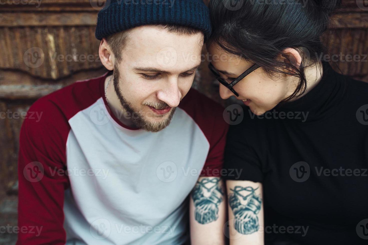 Young beautiful couple photo