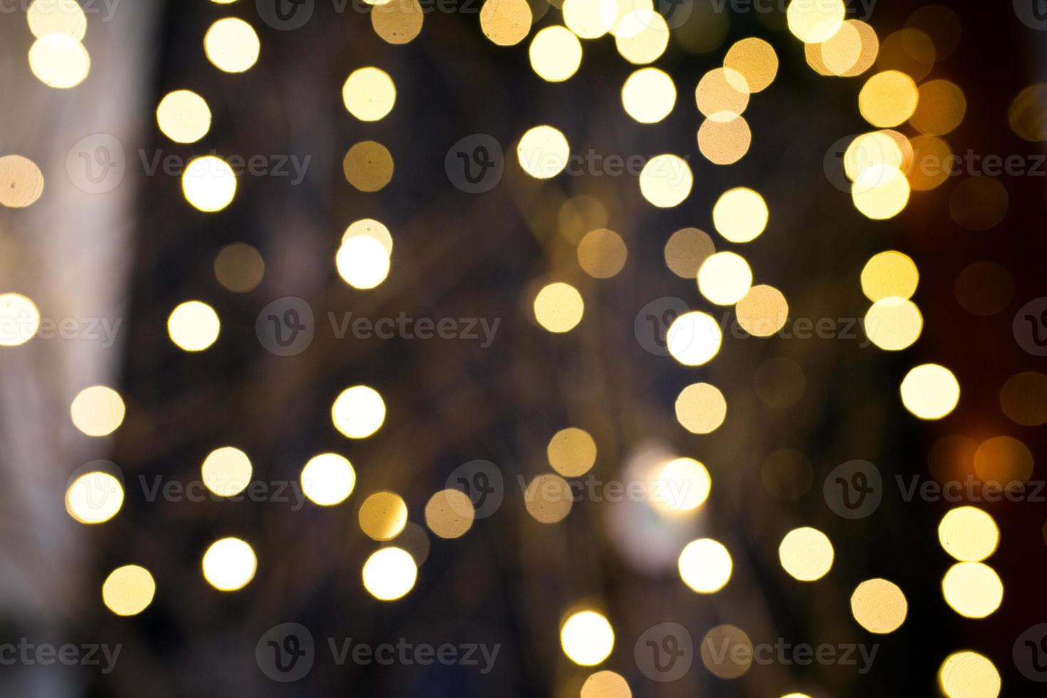 Background with garland bokeh photo