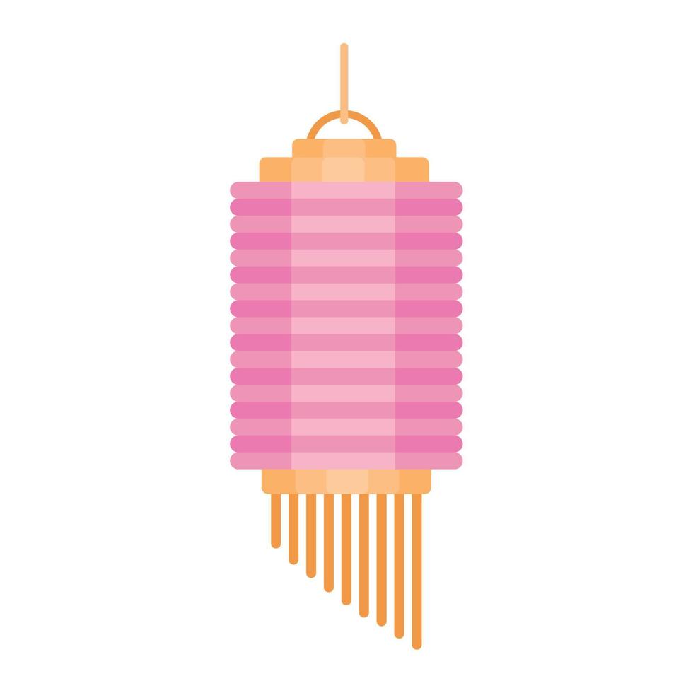 pink asian lamp vector