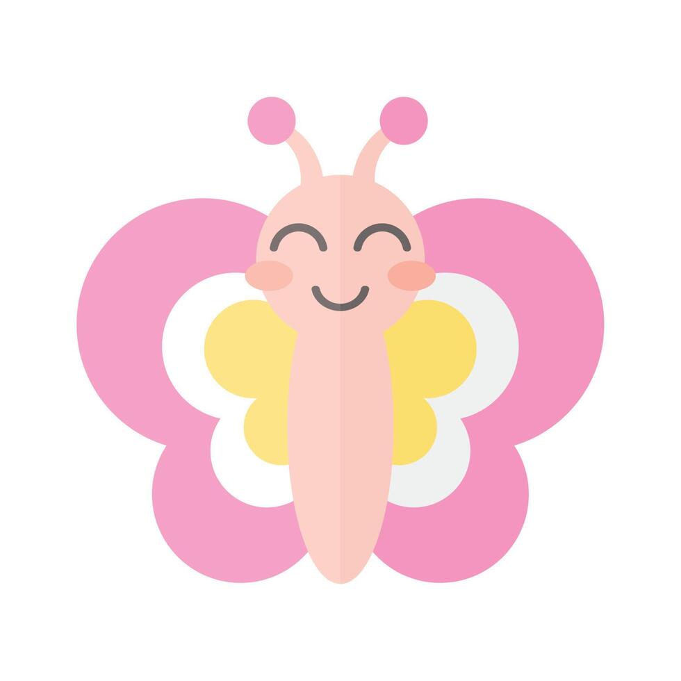 cute butterfly insect vector