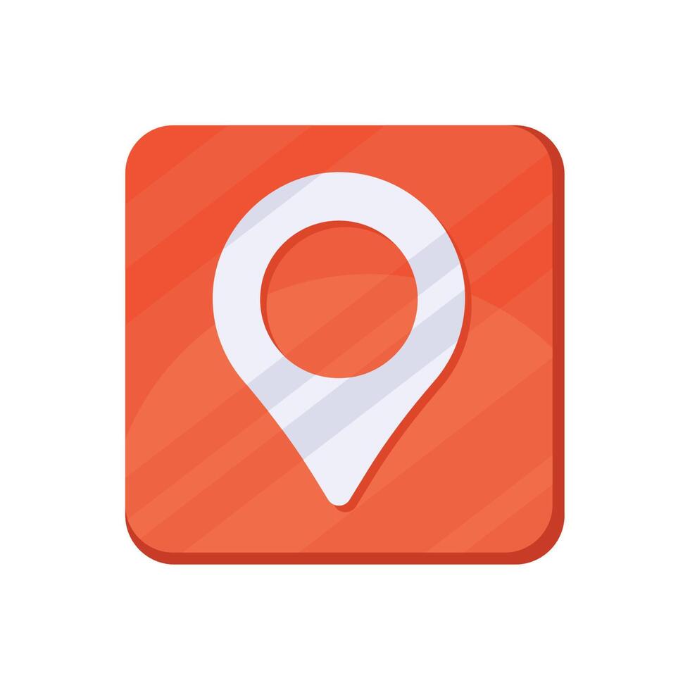 pin location app button vector