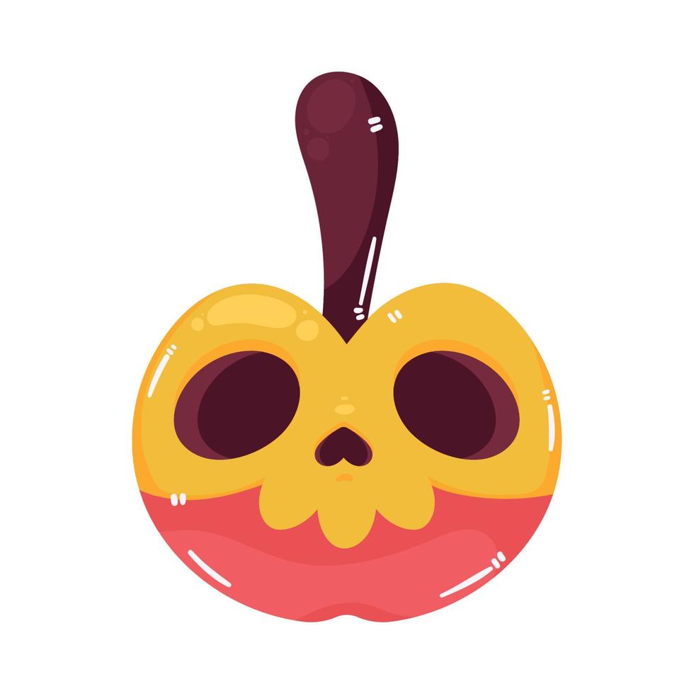 manzana dulce de halloween vector