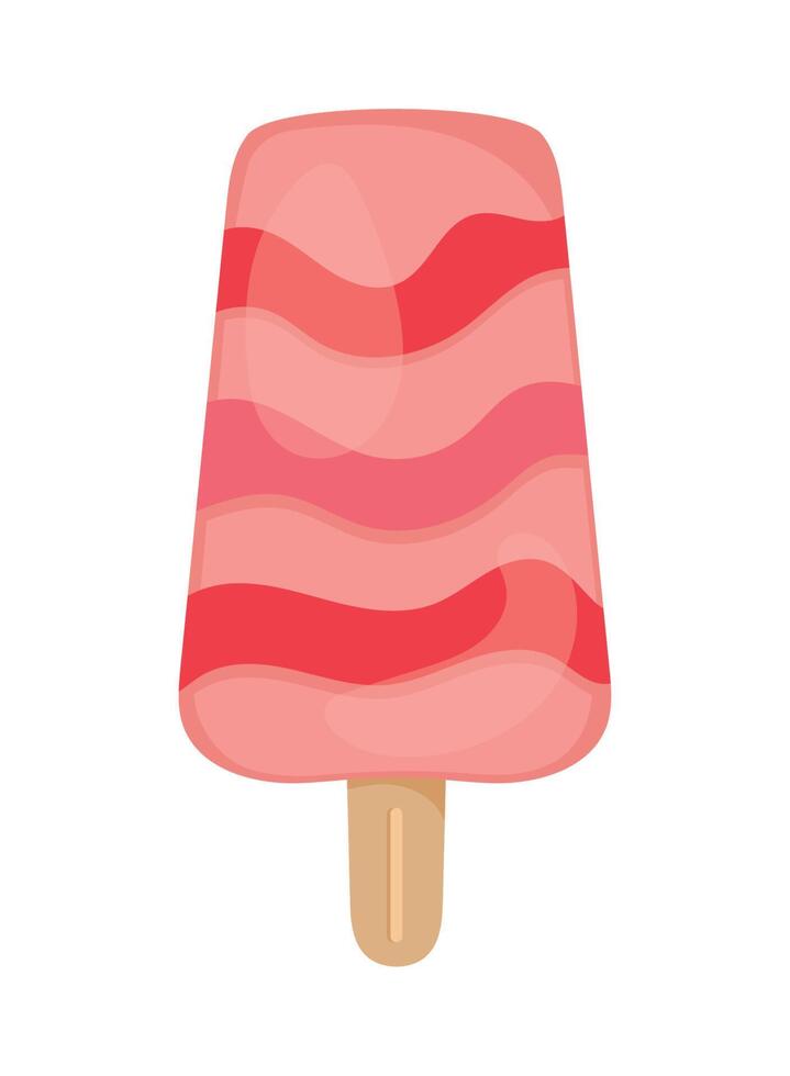 ice cream in stick vector