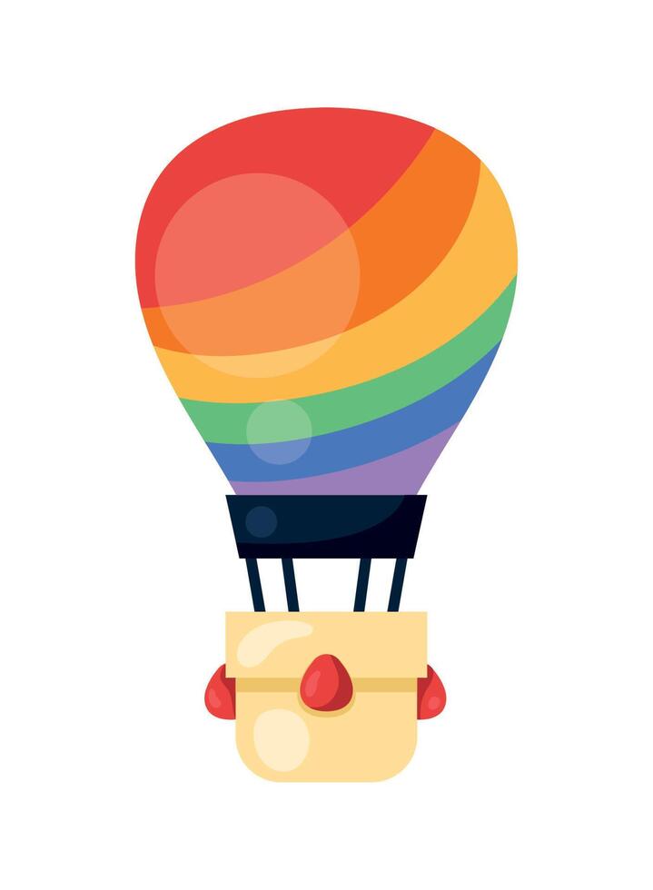 globo lgbtq aire caliente vector