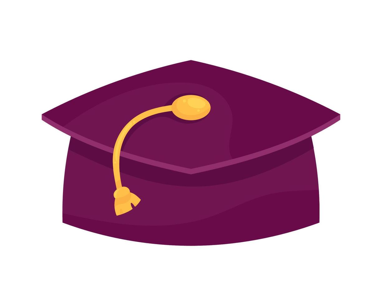 graduation hat accessory vector