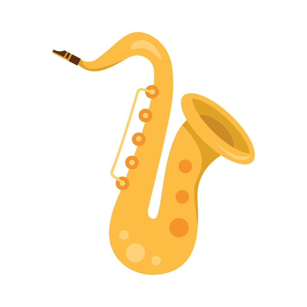 instrumento musical saxofón vector