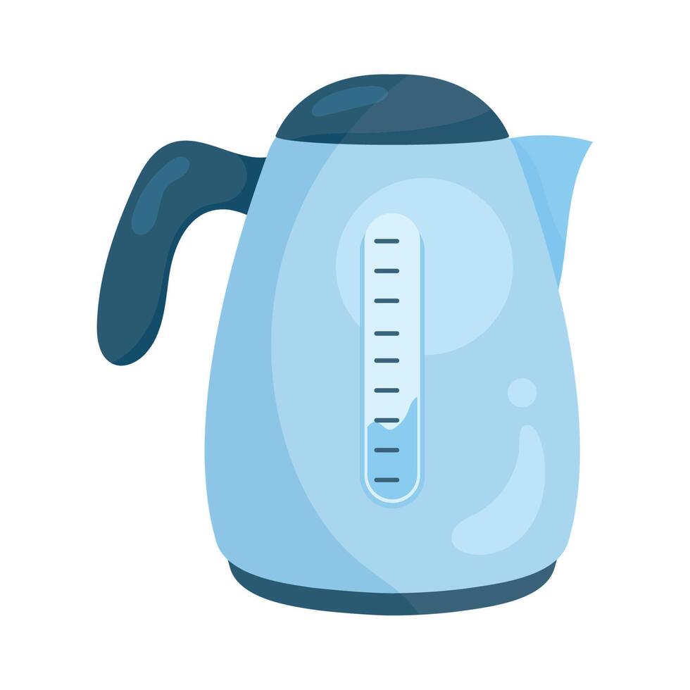 modern kettle utensil vector