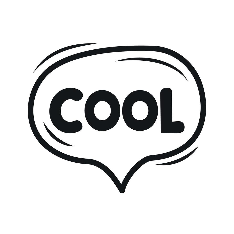 cool doodle expression vector