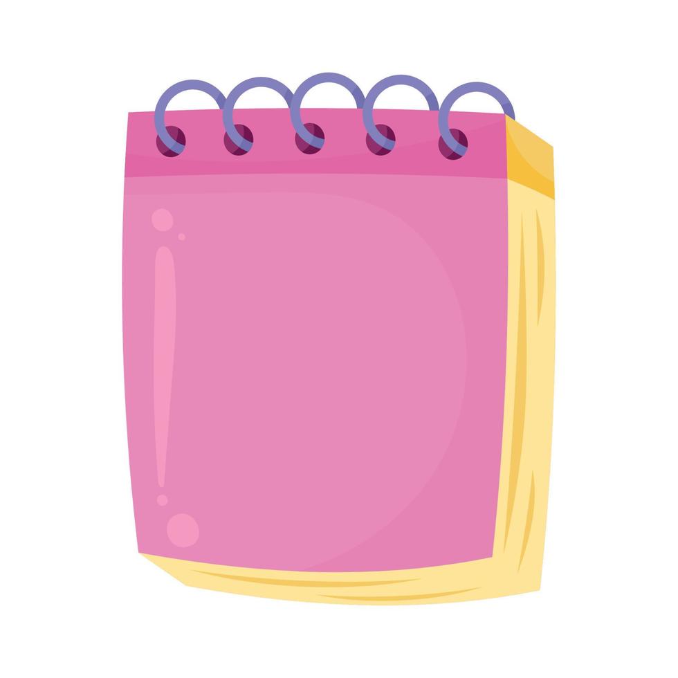 notebook school supply vector