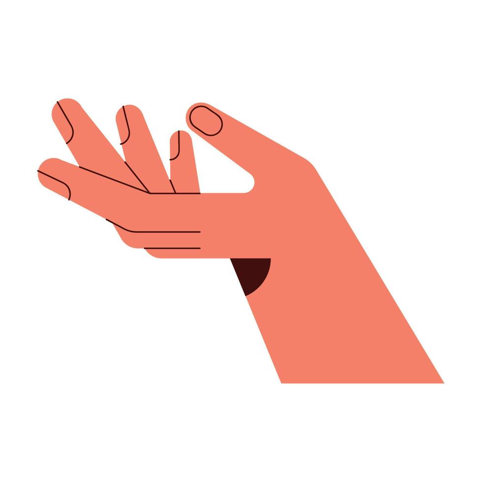 hand human receiving vector