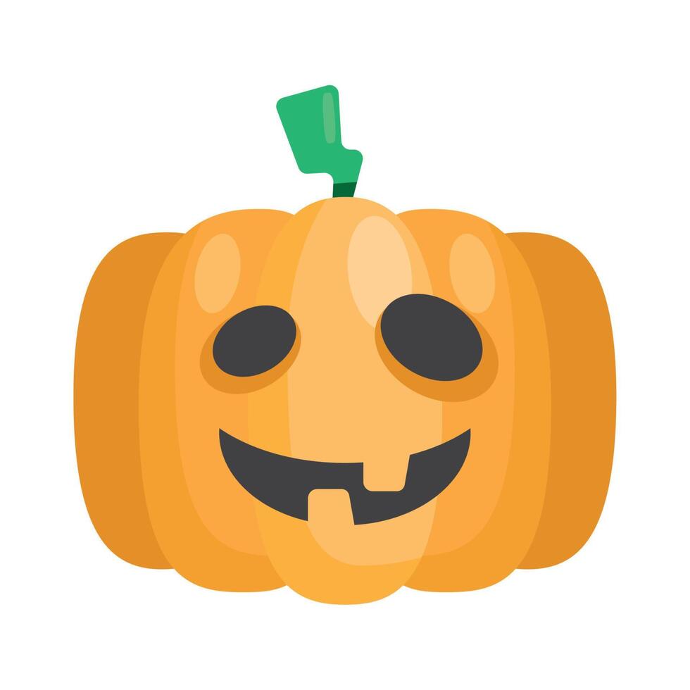 calabaza de halloween de miedo vector