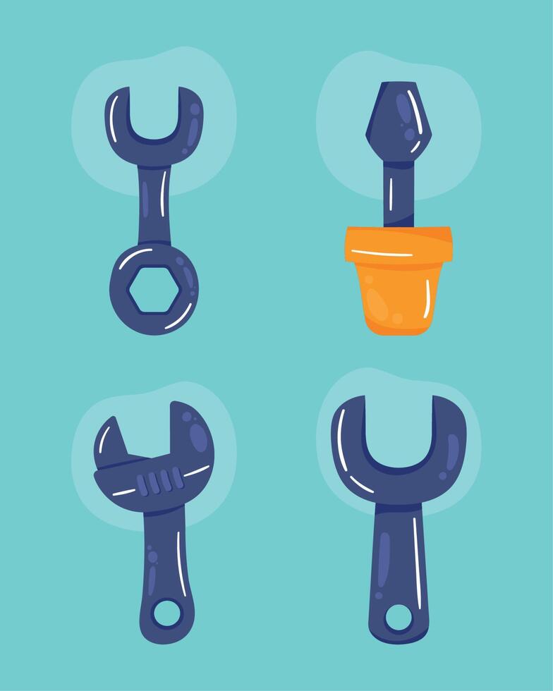 technical service four tools vector