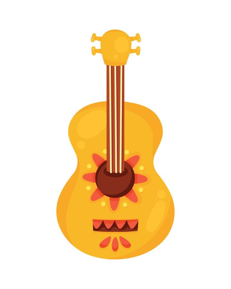 mexican guitar instrument vector