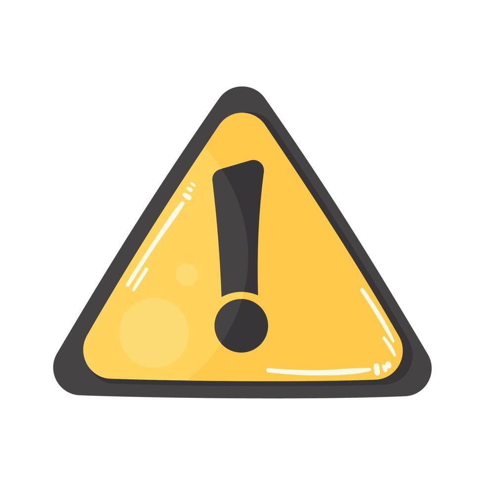 alert symbol in triangle vector