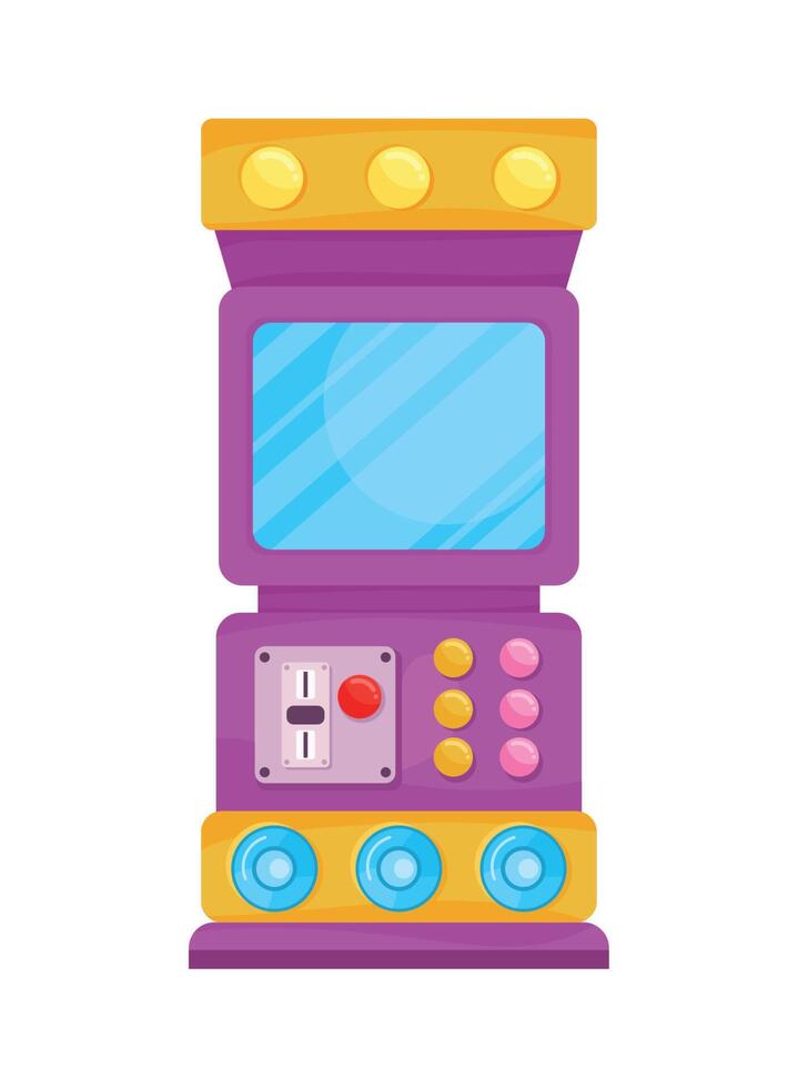 máquina electrónica de juego de tragamonedas vector