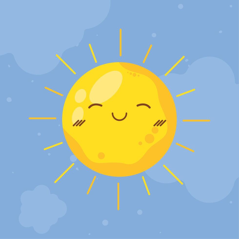 sun sleeping comic character vector