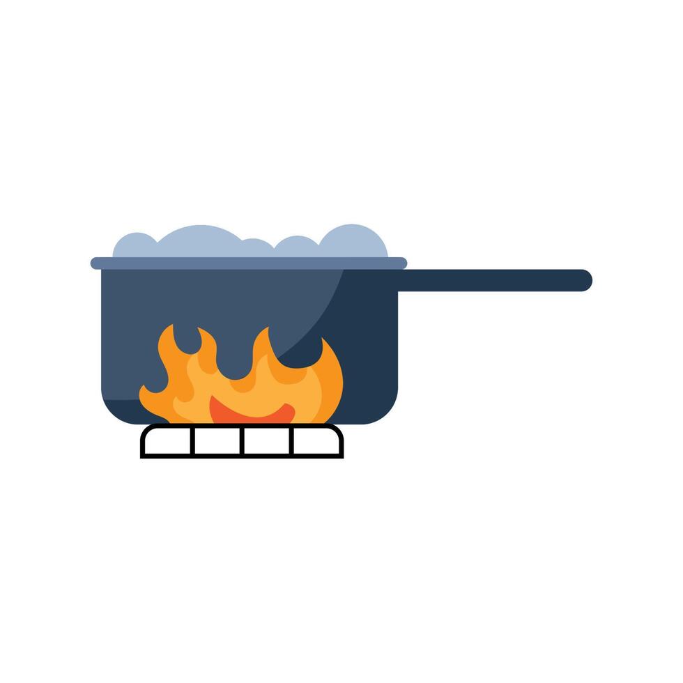 pot cooking utensil vector