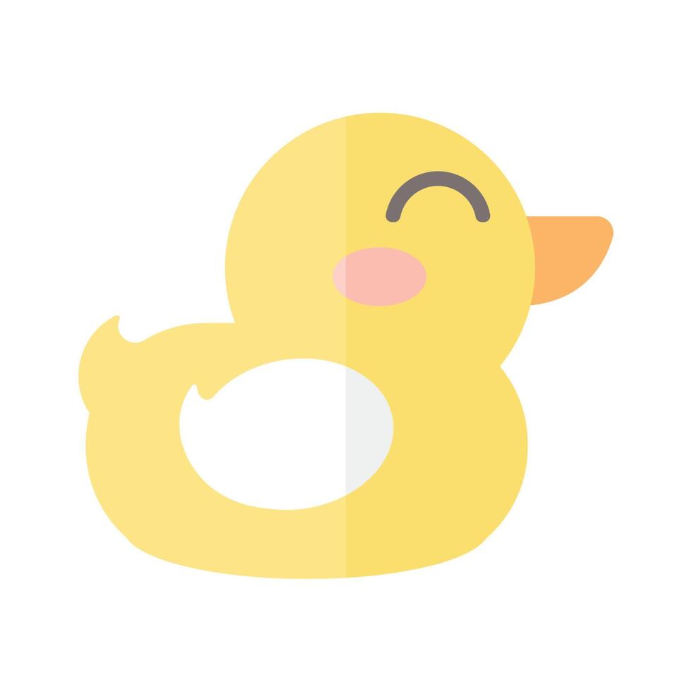 little yellow duck vector