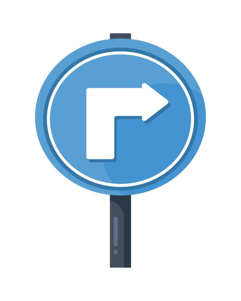 arrow right signal traffic vector