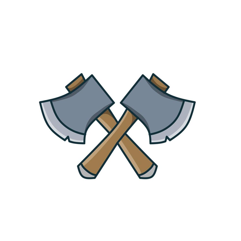 illustration vector of battle axe perfect for print