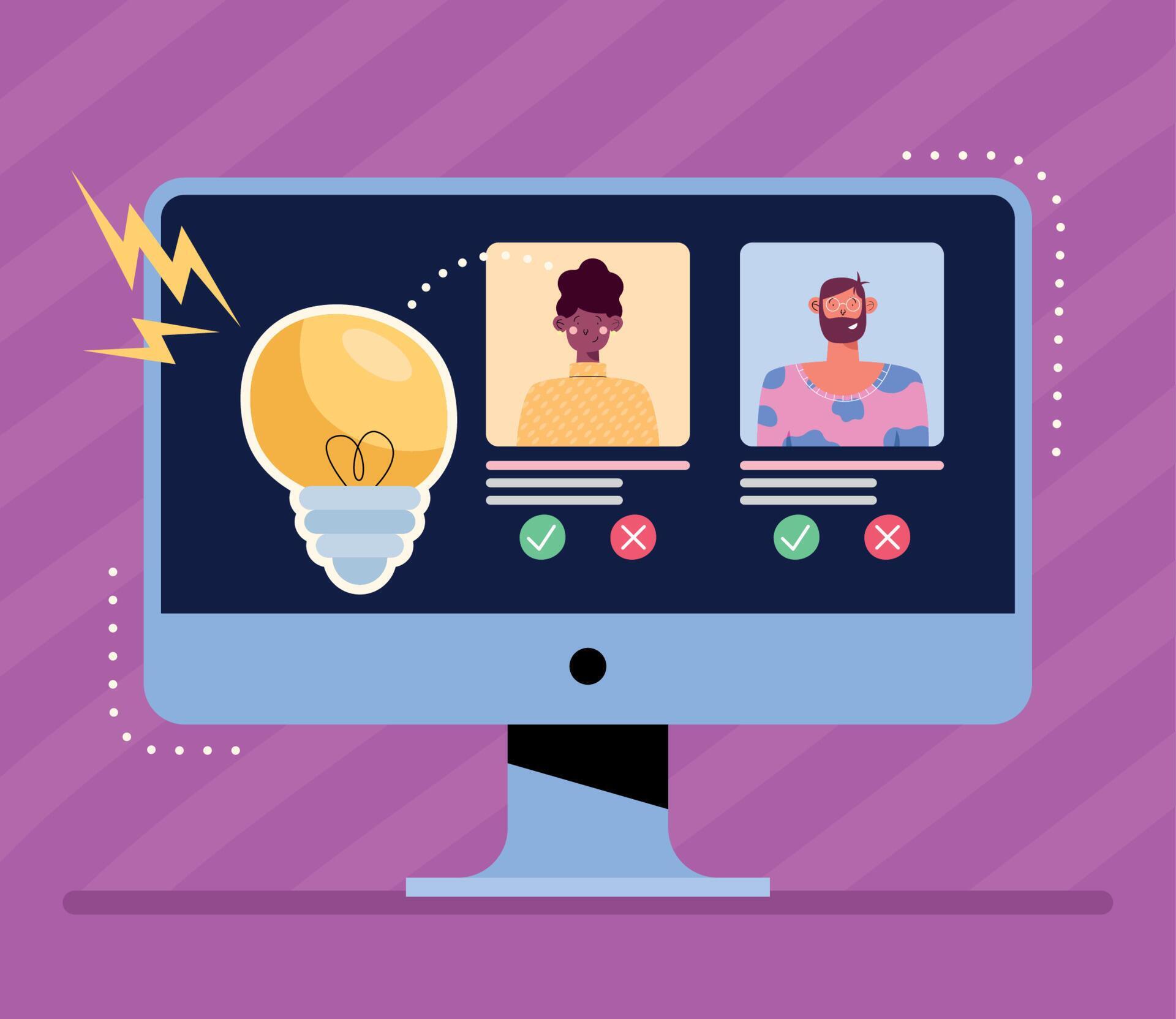 people online meeting 11457347 Vector Art at Vecteezy