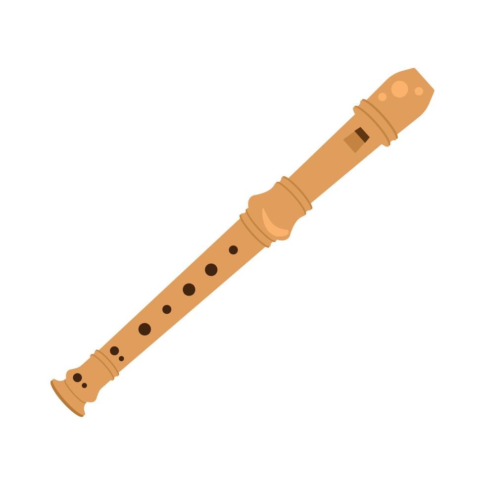 flauta instrumento musical vector