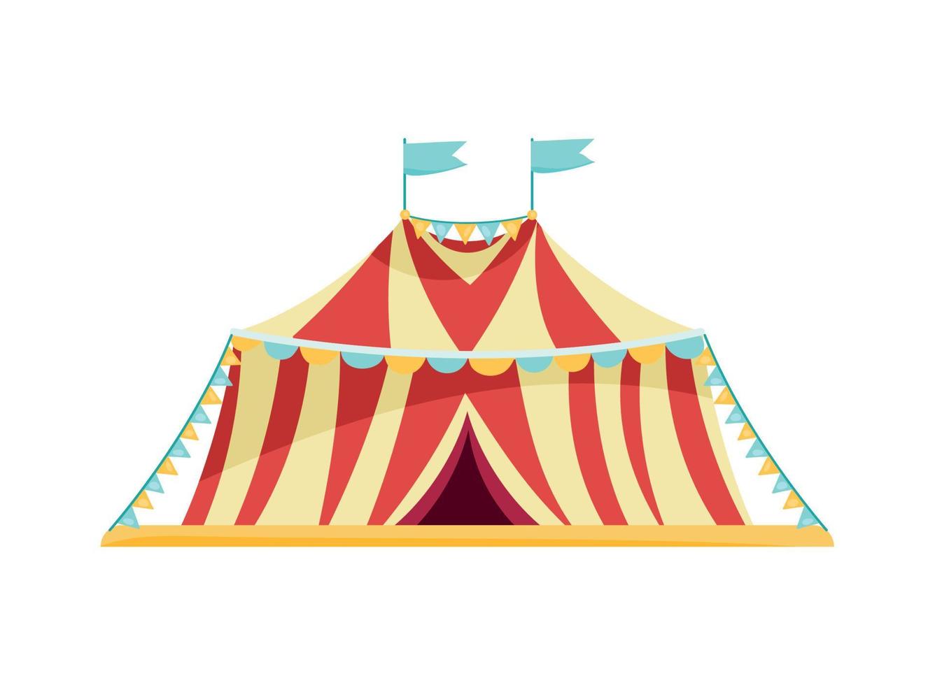 big circus amusement park vector