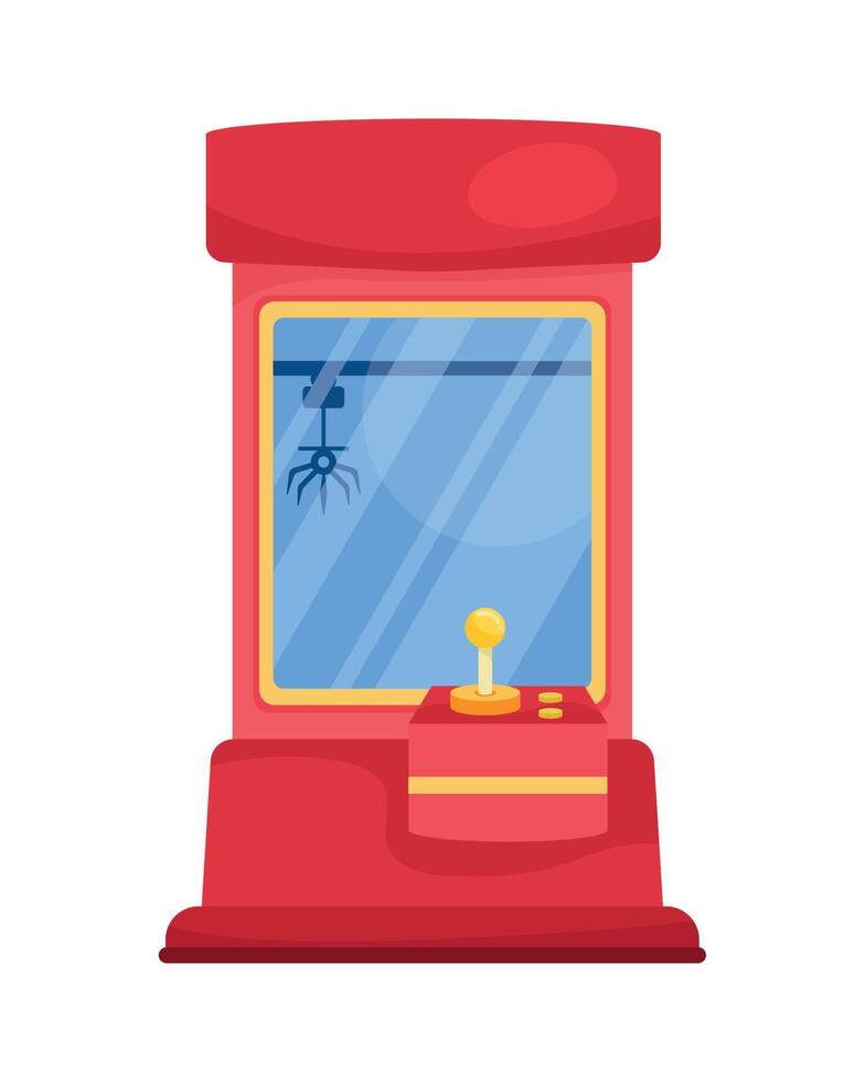 stuffed toys crane machine vector